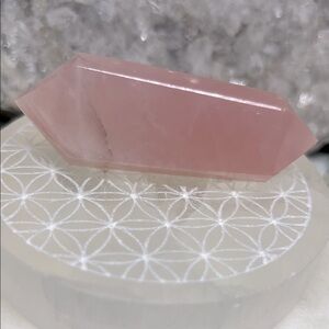 Pink Rose Quartz Crystal Jewelry